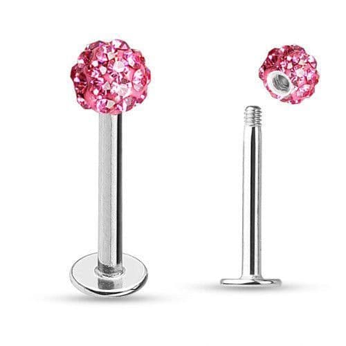 Piercing do brady - labreta s krystaly