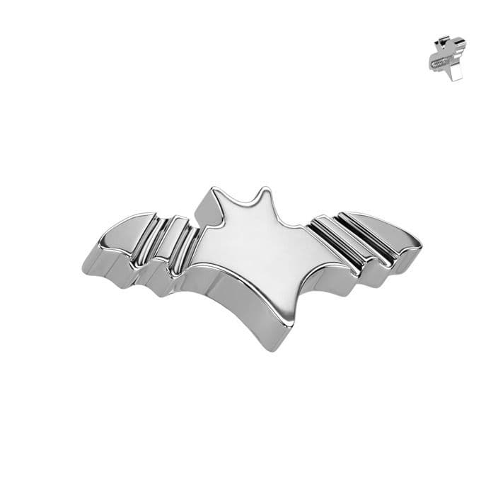 Náhradní ozdoba netopýr k dermálu / labretě TITAN, 1,2 mm