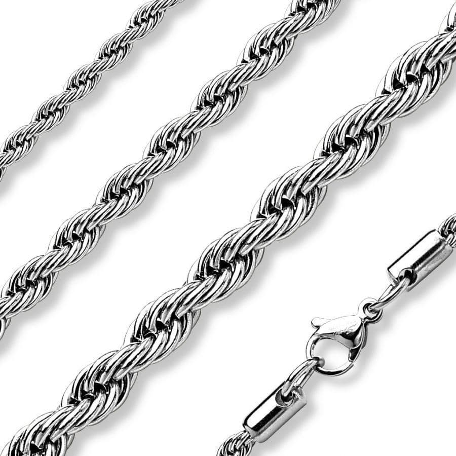 Kroucený řetízek chirurgická ocel šíře 3 mm