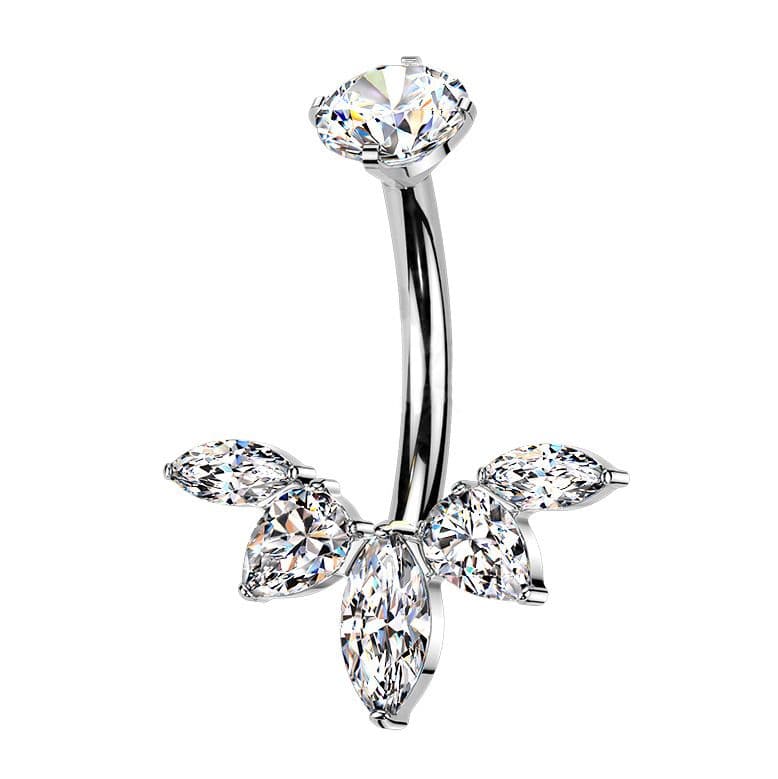 Luxusní piercing do pupíku - TITAN
