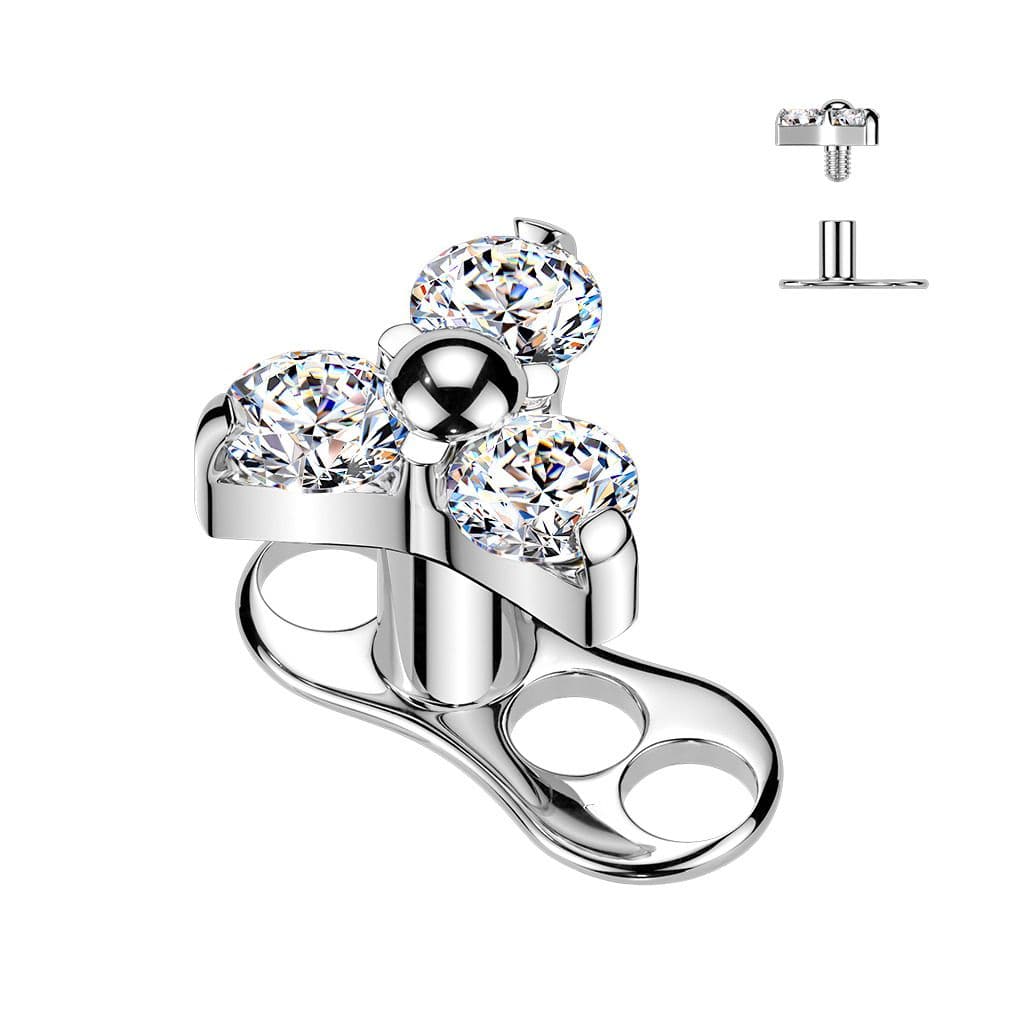 Kompletní microdermal piercing TITAN
