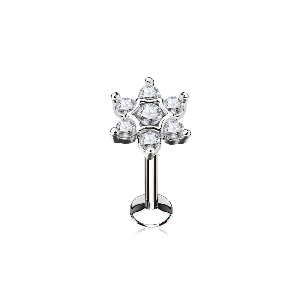 Piercing do brady  labreta kytička 1,2 x 8 mm