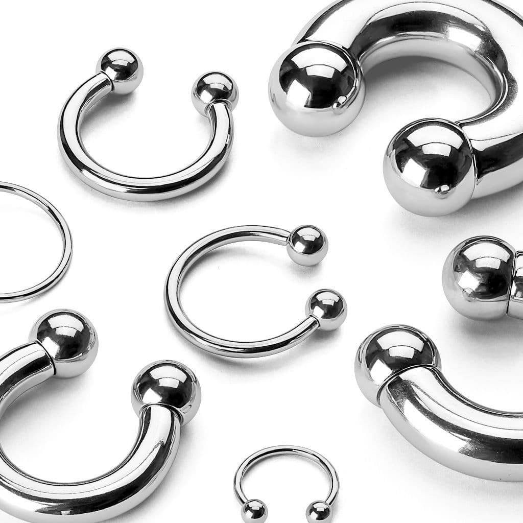 Piercing - podkova (1,2 x 10 mm, 3 mm)