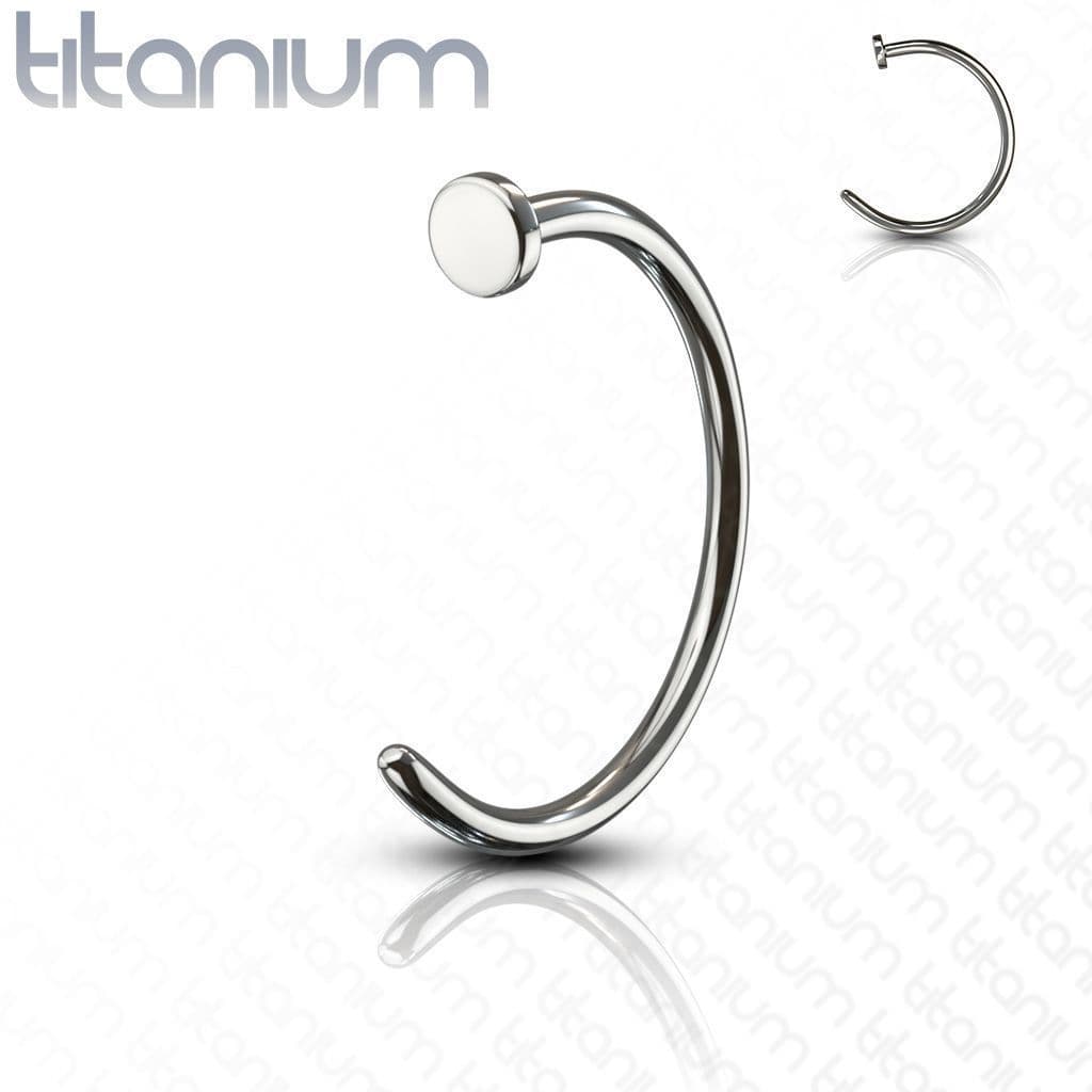 Piercing do nosu - kruh titan (0,6 x 10 mm)