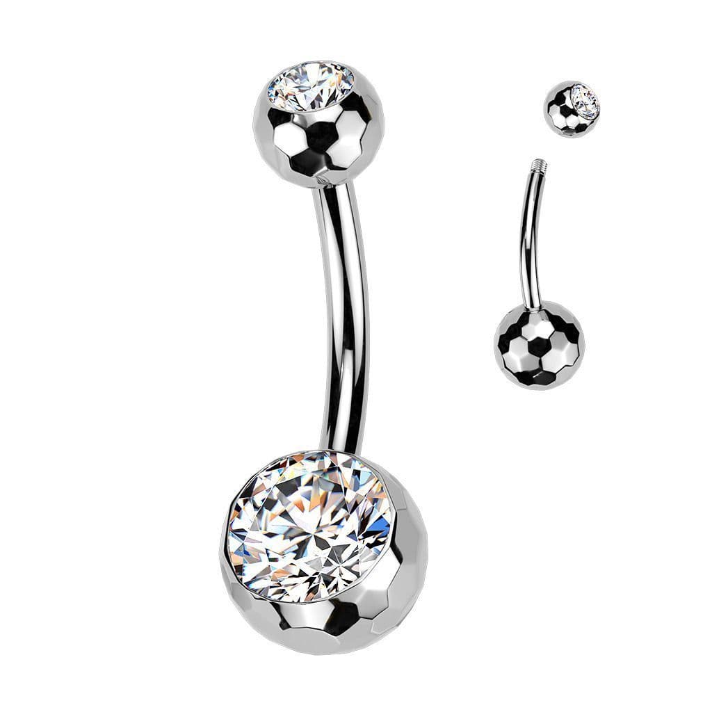 Piercing do pupíku banánek - TITAN (1,6 x 12 mm)