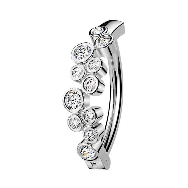Piercing do pupíku se štítem