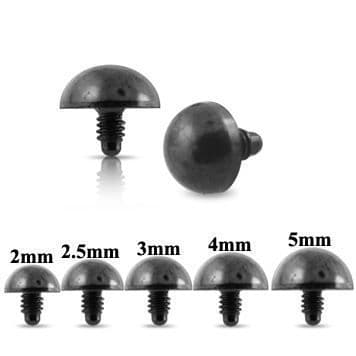 Náhradní díl k mikrodermálu černá půlkulička 2,5 mm