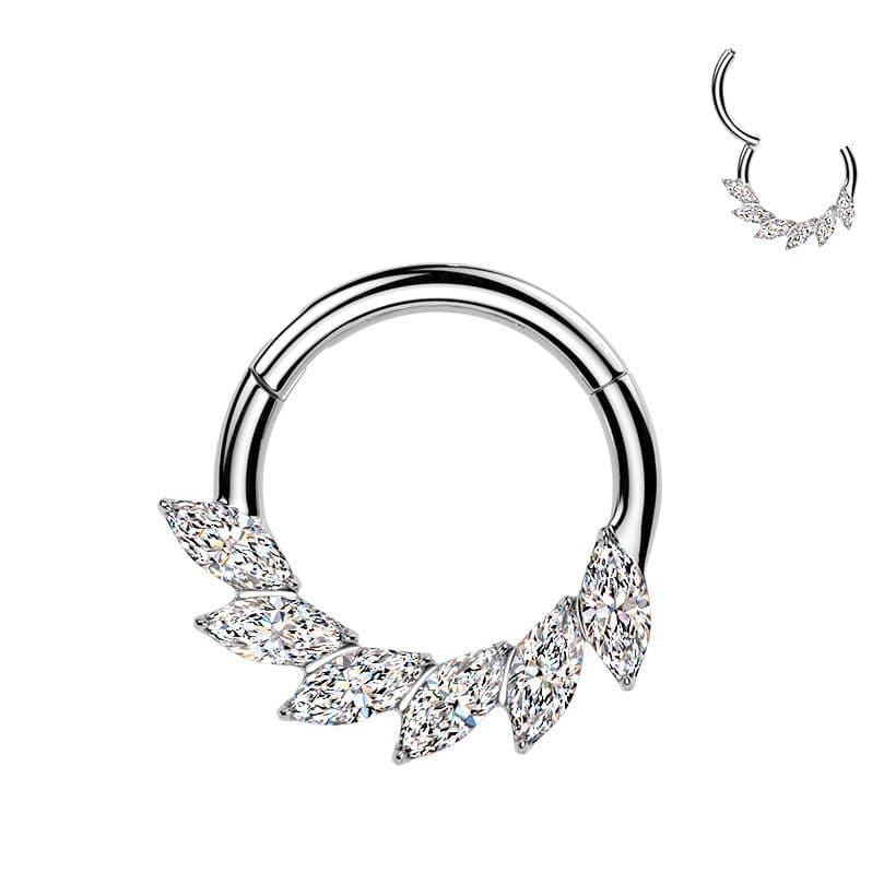 Segment kruh - septum / helix / cartilage / tragus piercing TITAN (1,2 x 10 mm)