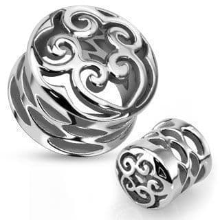 Ocelový plug ornamenty HWPSZ64 (20 mm)