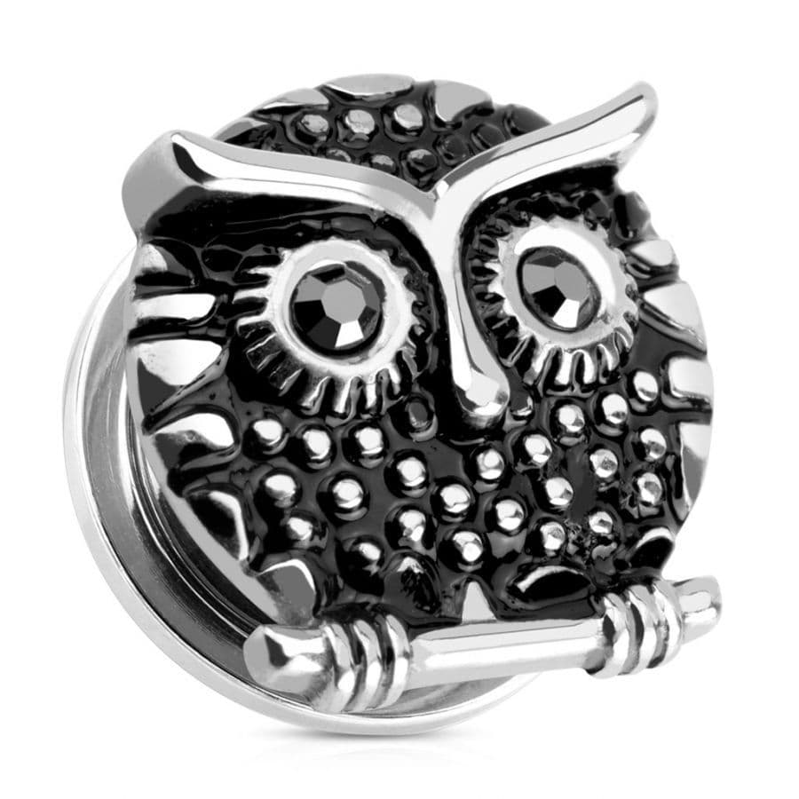 Ocelový plug sova HWPSZ04 (20 mm)