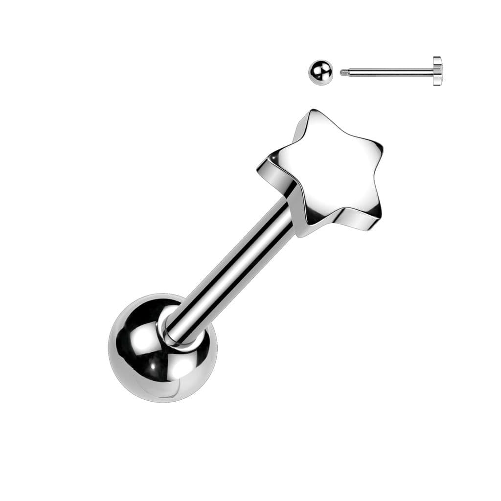 Piercing do jazyka - hvězda