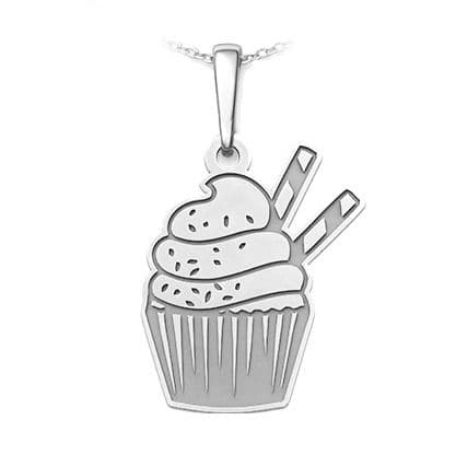 Stříbrný přívěsek muffin