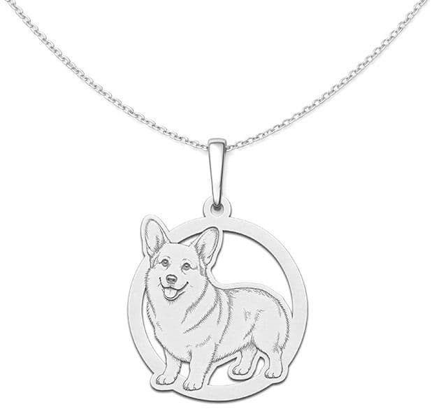 Stříbrný přívěsek pes velšský corgi