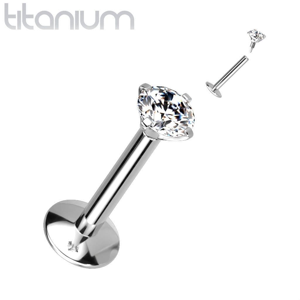 Piercing do brady titan (1,0 x 8 mm, kamínek 2 mm)