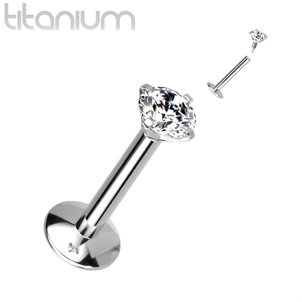 Piercing do brady titan (1,0 x 8 mm, kamínek 3 mm)