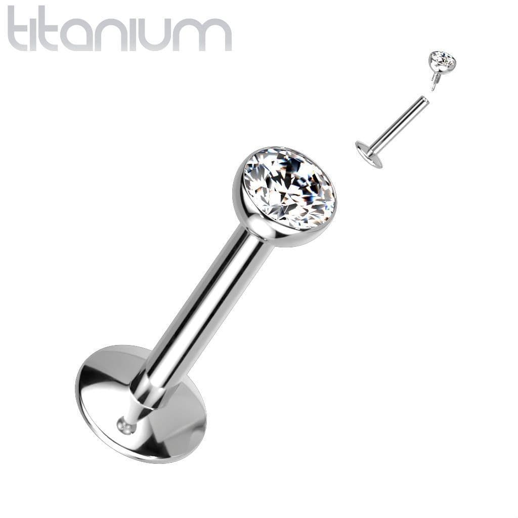 Piercing do brady titan (1,0 x 6 mm, kamínek 3 mm)