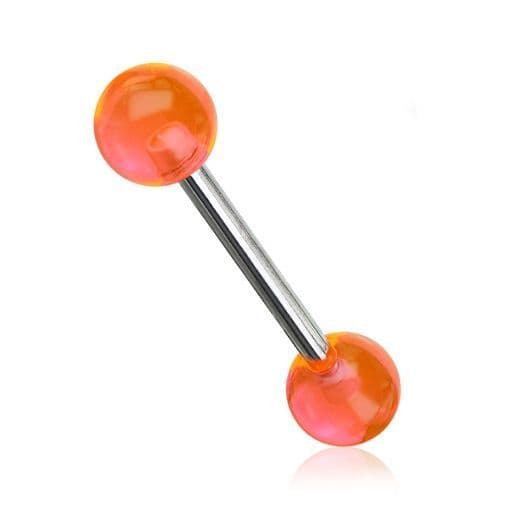 Piercing do jazyka (oranžová)