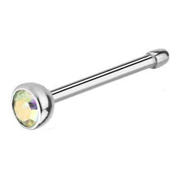 Piercing do nosu - kamínek (duhová)