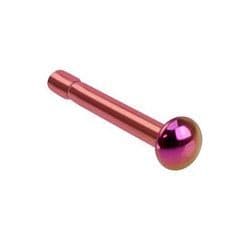 Piercing do nosu - půlkulička (fialová, 0,7 x 7 mm)