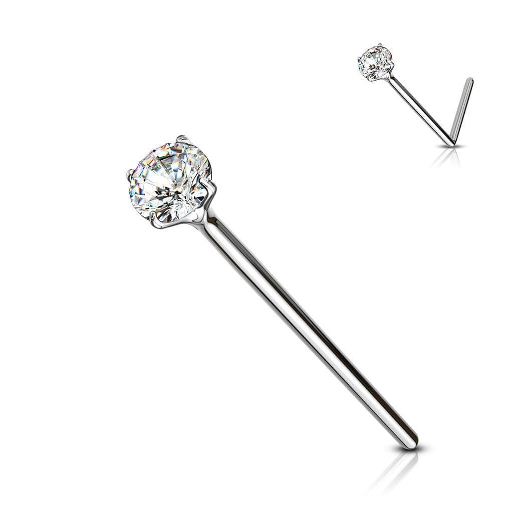 Variabilní piercing do nosu (čirá)