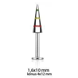 Labreta pruhy (1,6 x 10 mm + hrot 4x12 mm)