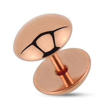Falešný piercing do ucha (růžové zlato)