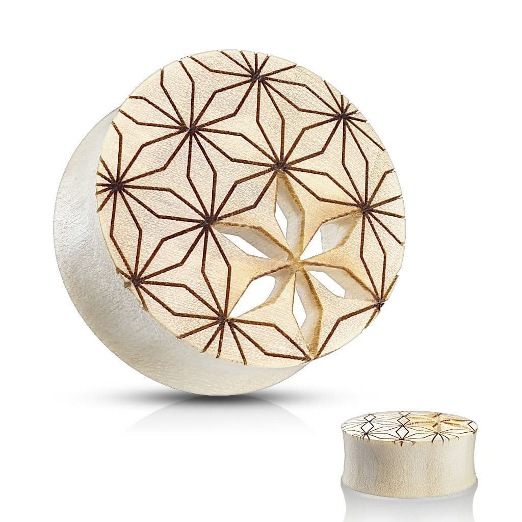 Plug do ucha Crocodile wood (14 mm)