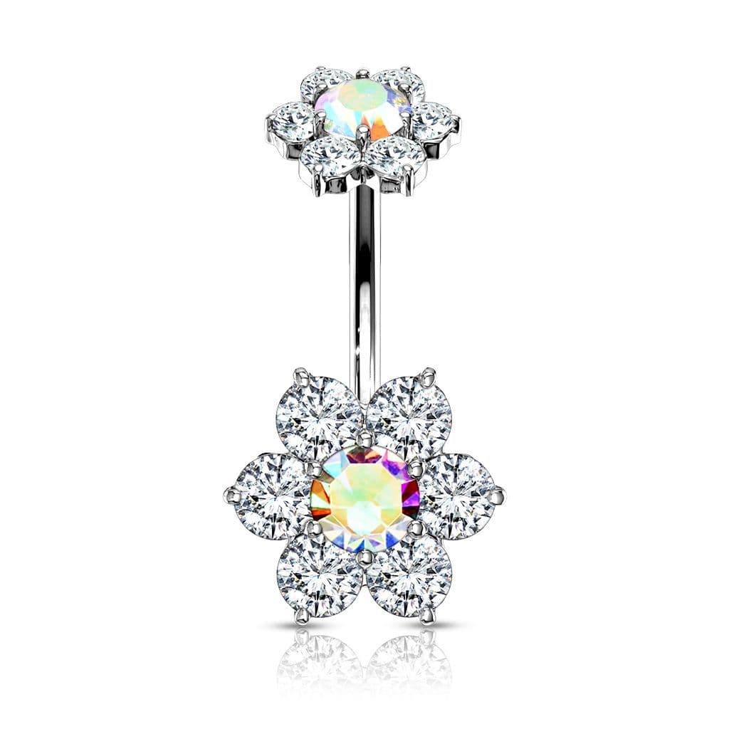 Piercing do pupíku kytička (čirá)