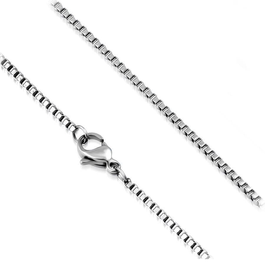 Ocelový řetízek čtvercový, tl. 3 mm (45 cm)