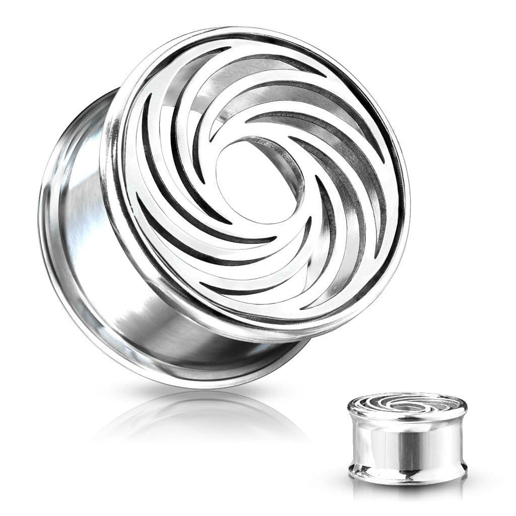 Ocelový plug se spirálou (19 mm)