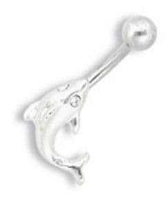 Piercing banánek chirurgická ocel Delfín PP008