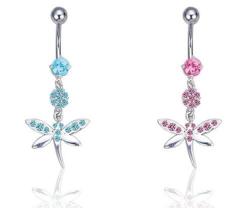 Piercing banánek chirurgická ocel a stříbro 925 SBQO75