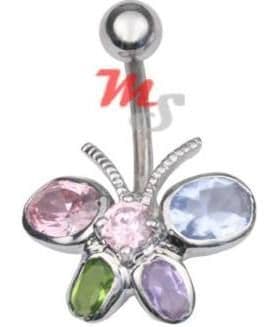Piercing do pupíku Motýl MS1078