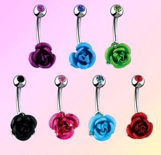 Piercing do pupíku růže HWNSK96