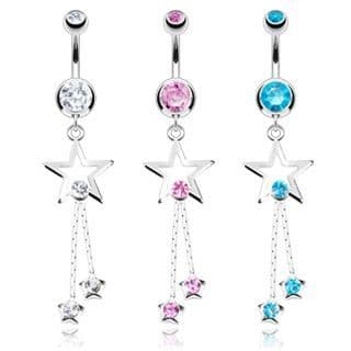 Piercing do pupíku hvězdičky HWNSB1004