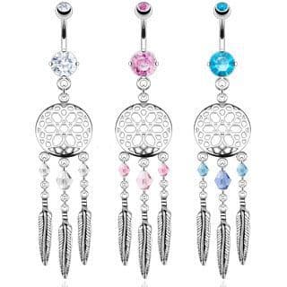 Piercing do pupíku lapač snů HWNAL12817