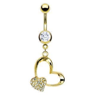 Piercing do pupíku srdce HWGDPN10454