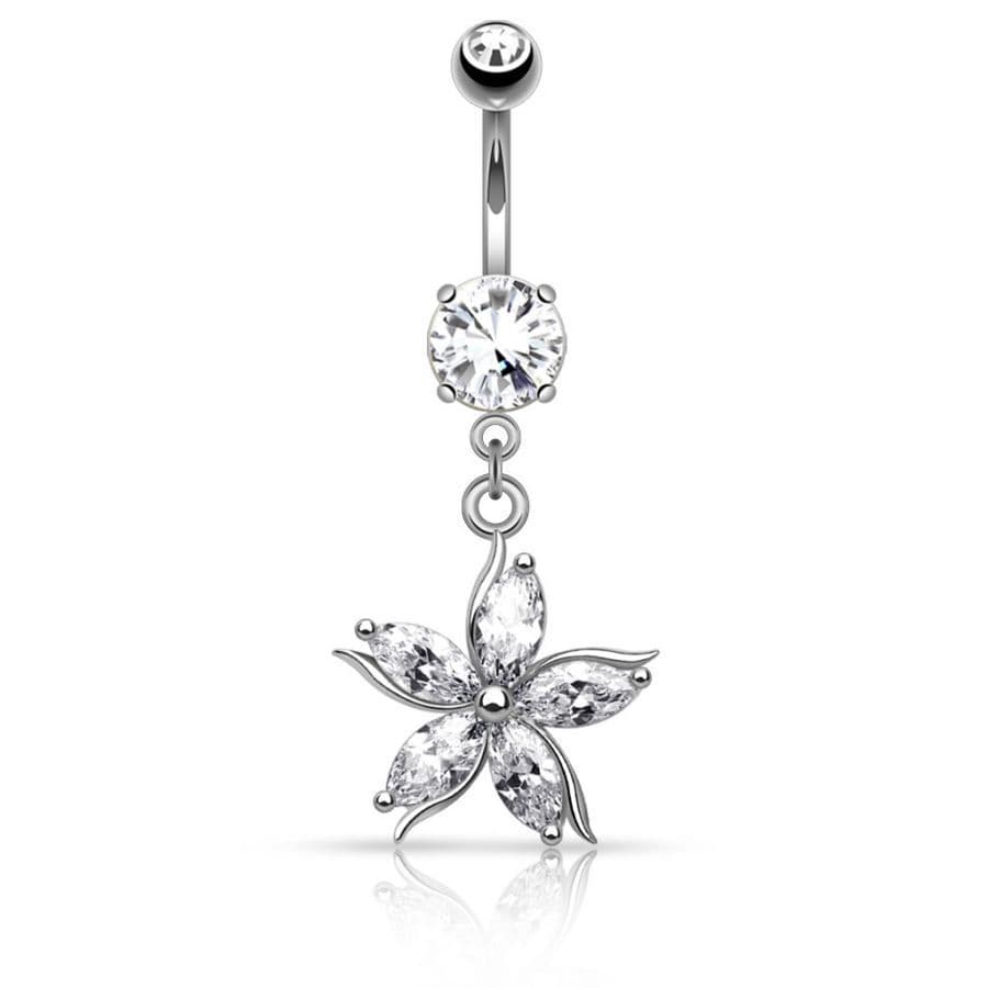 Piercing do pupíku květ