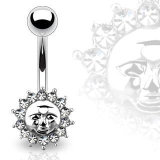 Piercing do pupíku - sluníčko