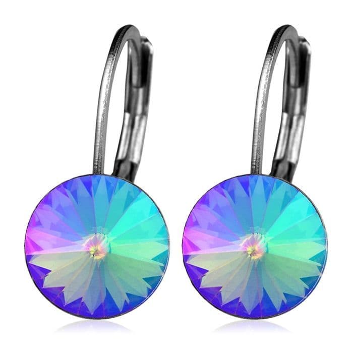 Ocelové náušnice s krystaly Swarovski, PARADISE SHINE