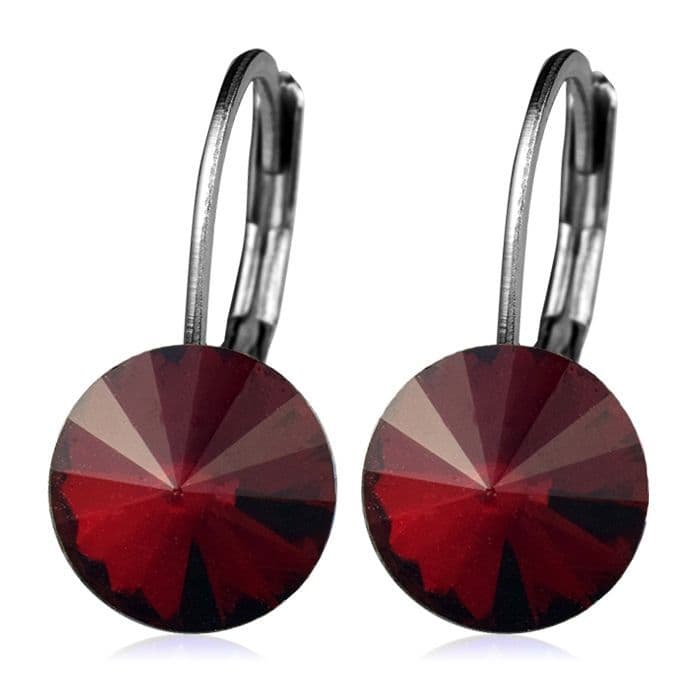 Ocelové náušnice s krystaly Swarovski, SIAM