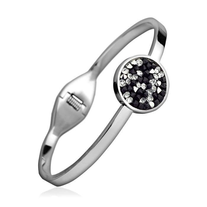 Ocelový náramek s krystaly Crystals from Swarovski CAL PEPPER