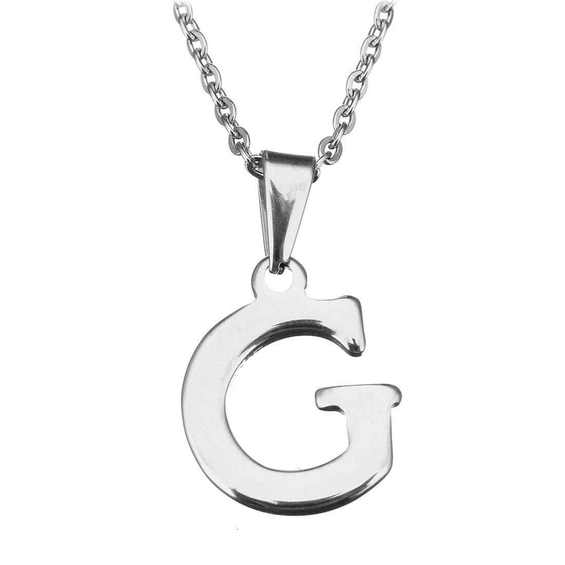 Ocelový řetízek s přívěskem iniciála G