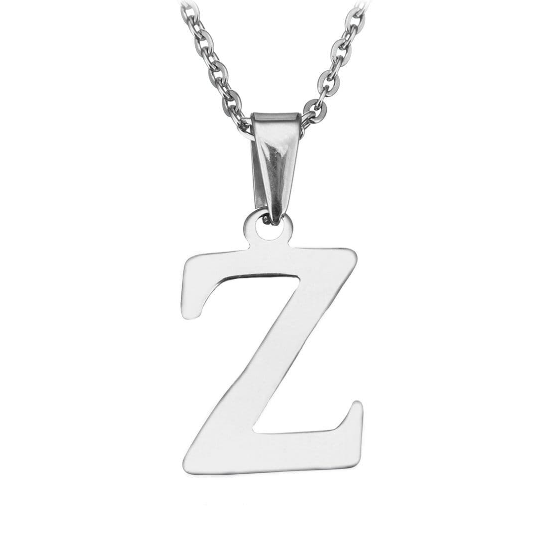 Ocelový řetízek s přívěskem iniciála Z