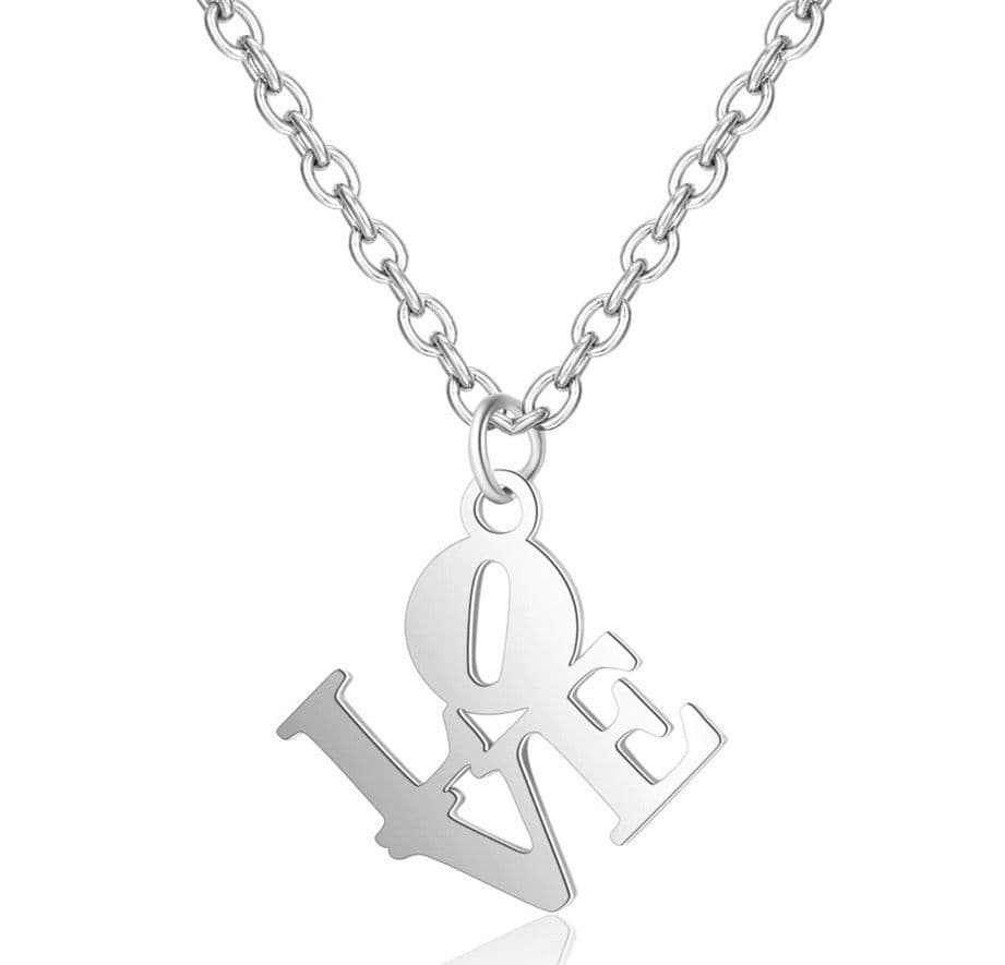 Ocelový náhrdelník LOVE