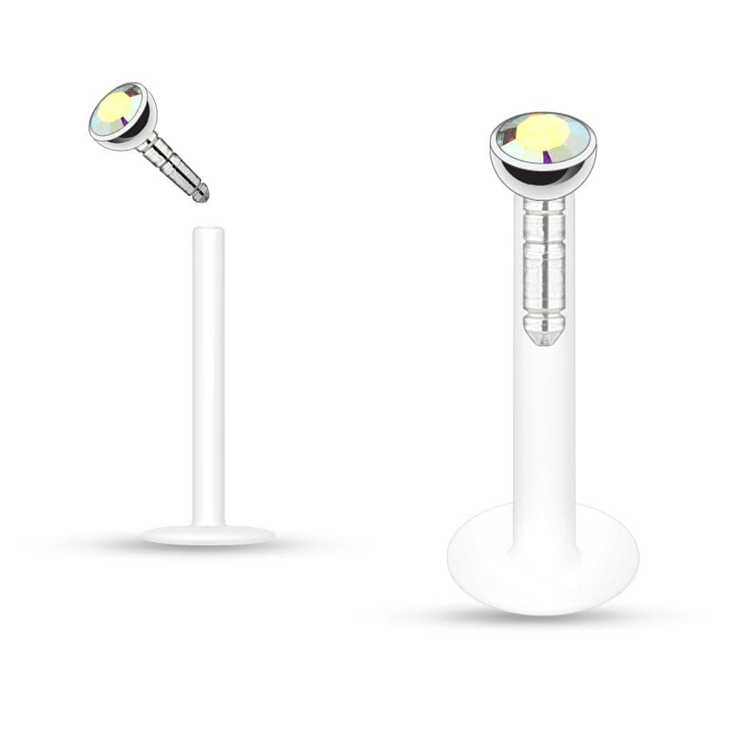 Labreta BioFlex, zirkon 2 mm (duhová)