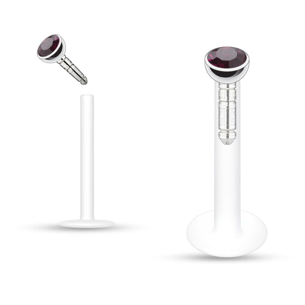 Labreta BioFlex, zirkon 2 mm (fialová)