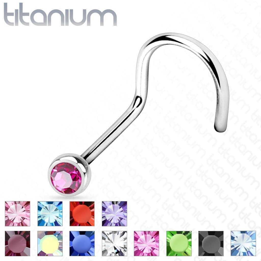 Piercing do nosu - TITAN (růžová)