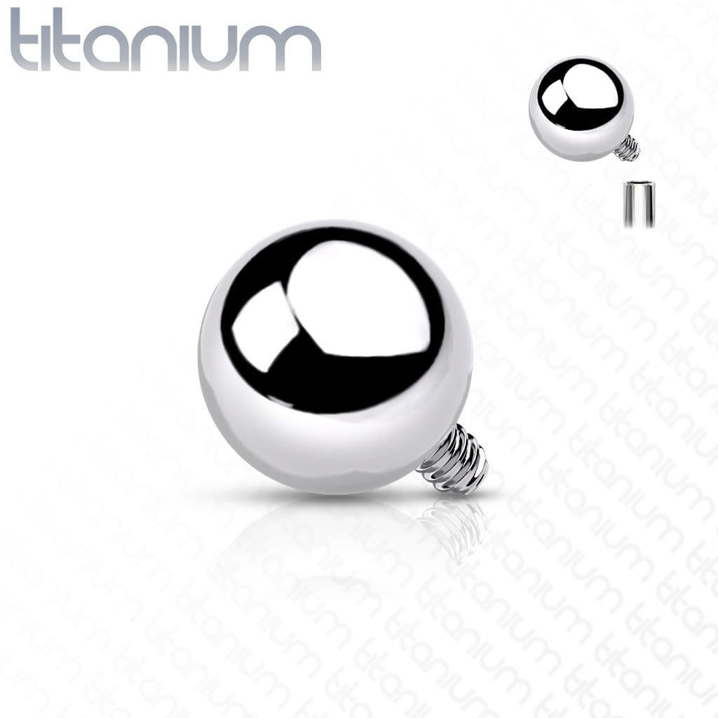 Náhradní kulička k labretě TITAN, závit 1,2 mm (3 mm)