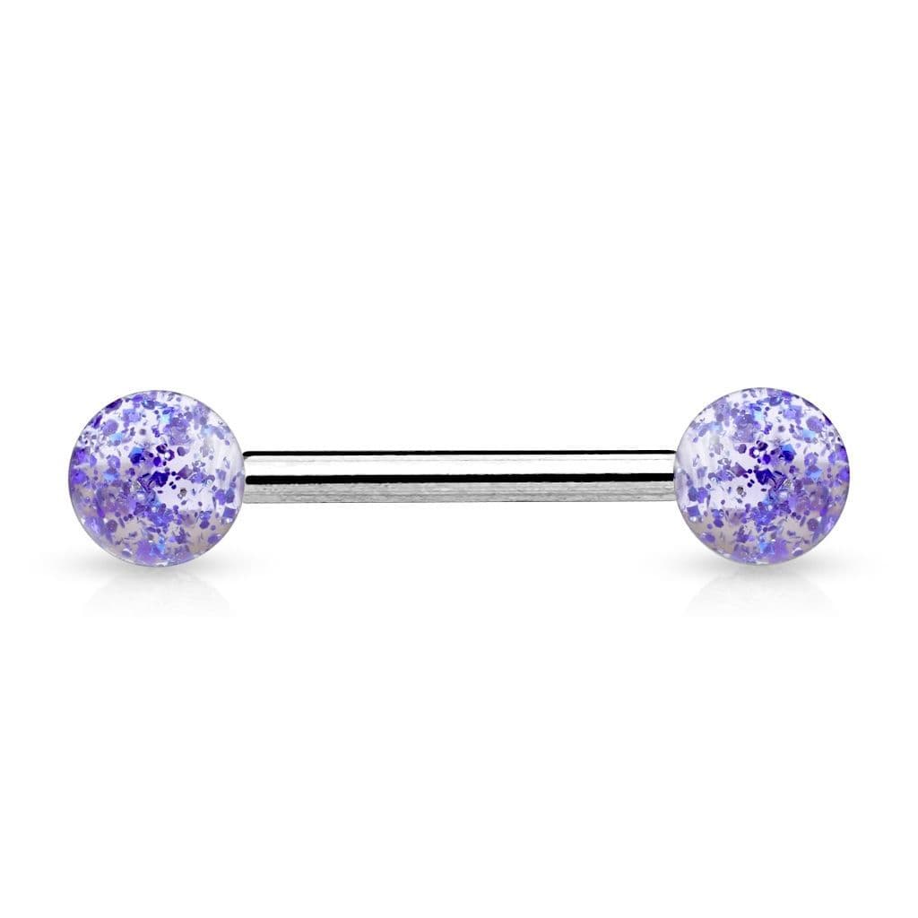 Piercing do jazyka (modrá)